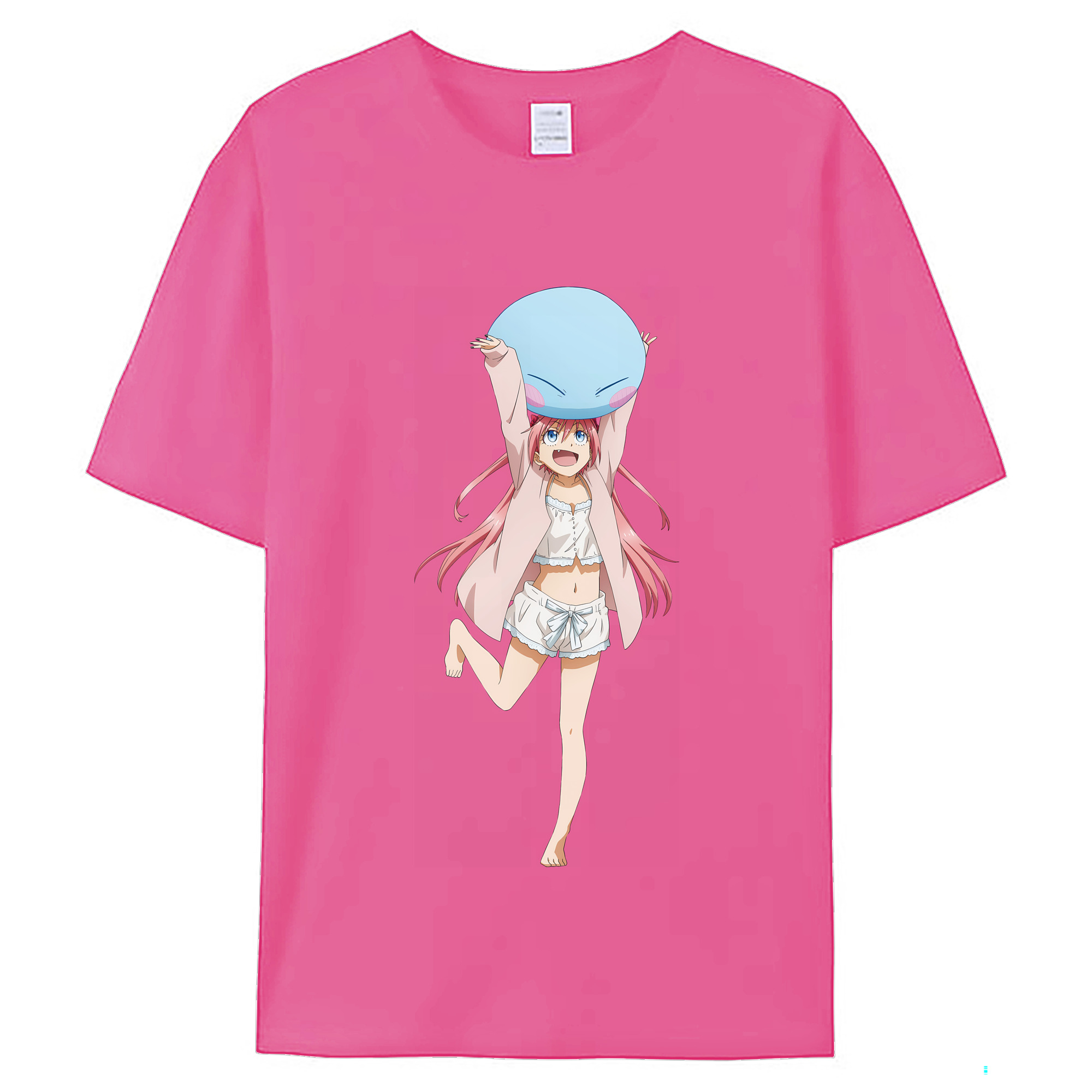 （画像用） 転スラ Regarding Reincarnated to Slime レディースカジュアルプリントTシャツ（綿100％）